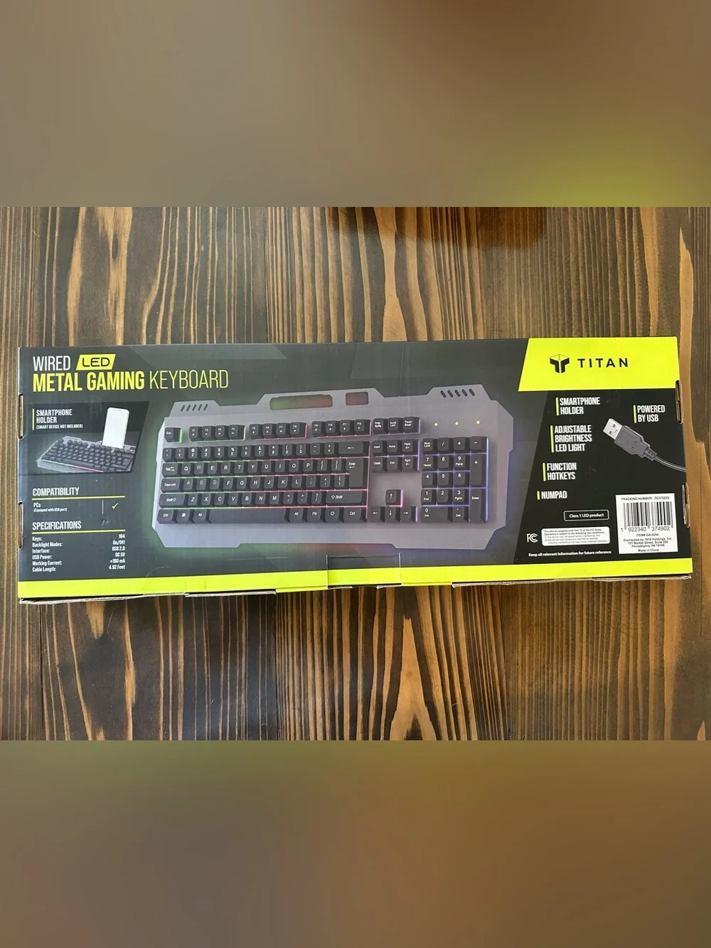 RGB Backlit Gaming Keyboard - Black